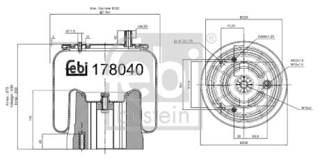 Автозапчасть FEBI BILSTEIN 178040
