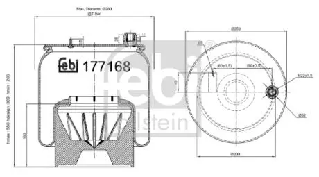 Автозапчасть FEBI BILSTEIN 177168