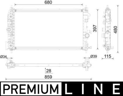 Автозапчасть MAHLE / KNECHT CR2591000P