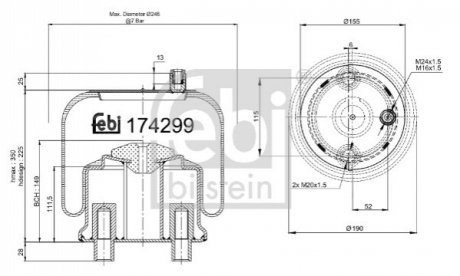 Автозапчасть FEBI BILSTEIN 174299
