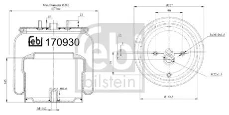 Автозапчасть FEBI BILSTEIN 170930