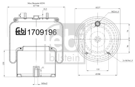 Автозапчасть FEBI BILSTEIN 170919