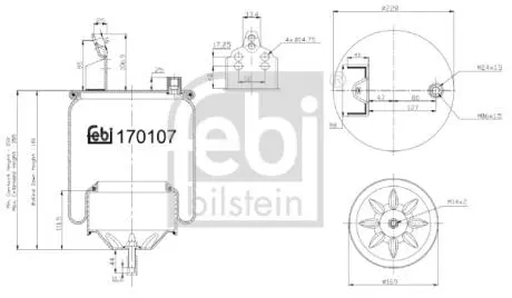 Автозапчасть FEBI BILSTEIN 170107