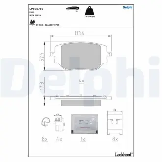 Автозапчасть Delphi LP5057EV