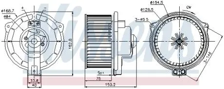 Автозапчасть NISSENS 87107