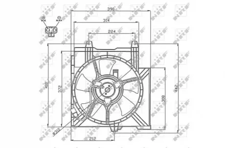 Автозапчасть NRF 47742