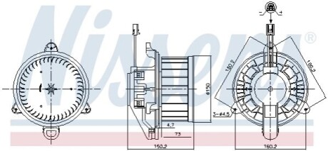 Автозапчасть NISSENS 87579