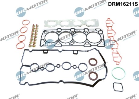 Комплект прокладок двигуна 28 елементiв DR MOTOR DRM16211S