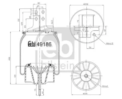 Автозапчасть FEBI BILSTEIN 49186