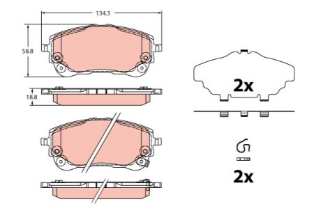 Автозапчасть TRW GDB2349