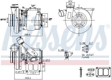 Автозапчасть NISSENS 93769