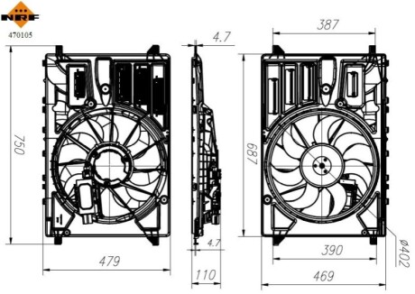 Автозапчасть NRF 470105