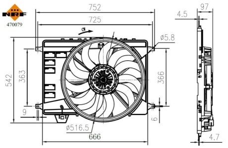 Автозапчасть NRF 470079