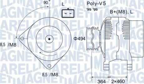 Автозапчасть MAGNETI MARELLI 063731645010