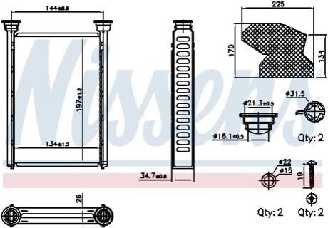 Автозапчасть NISSENS 707309