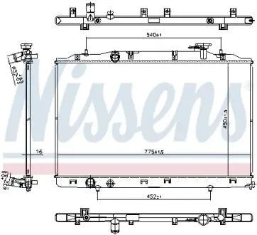 Автозапчасть NISSENS 606823