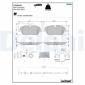 Фото автозапчасть Delphi LP5001EV Автозапчасть Delphi LP5001EV