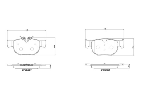 Автозапчасть BREMBO P36039