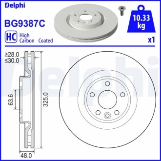 Автозапчасть Delphi BG9387C