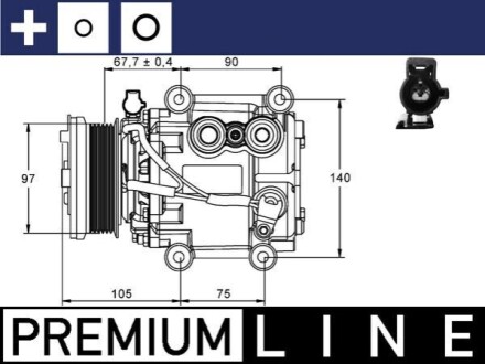 Автозапчасть MAHLE / KNECHT ACP848000P