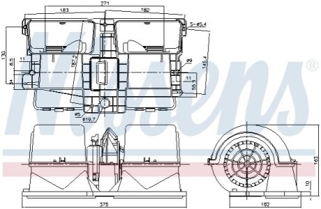 Автозапчасть NISSENS 87134