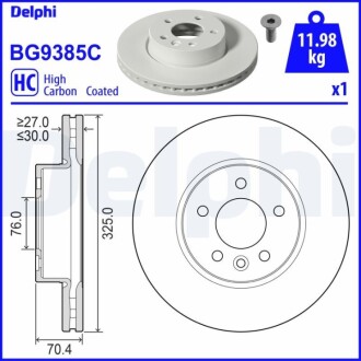 Автозапчасть Delphi BG9385C