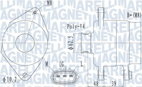 Автозапчасть MAGNETI MARELLI 063731517010