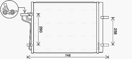 Автозапчасть AVA COOLING FD5647D