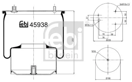 Автозапчасть FEBI BILSTEIN 45938