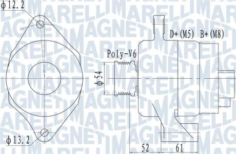 Автозапчасть MAGNETI MARELLI 063732049010