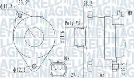 Автозапчасть MAGNETI MARELLI 063732016010