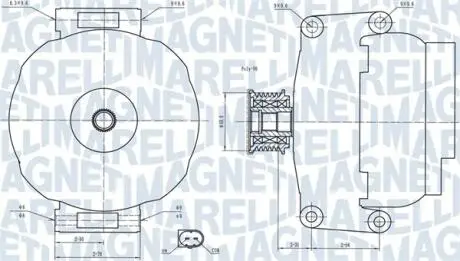 Фото автозапчасть MAGNETI MARELLI 063731840010 Автозапчасть MAGNETI MARELLI 063731840010