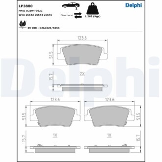 Автозапчасть Delphi LP3880