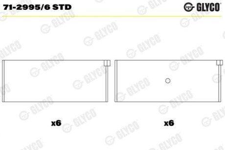 Автозапчасть Glyco 7129956STD