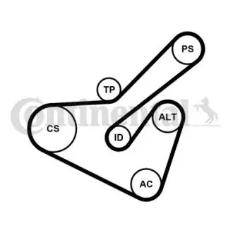 Фото автозапчасть Contitech 6PK1725K2 Автозапчасть Contitech 6PK1725K2