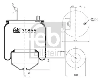 Автозапчасть FEBI BILSTEIN 39855