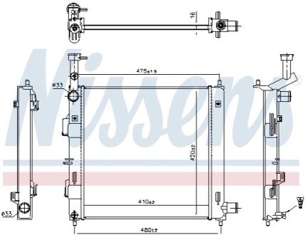 Автозапчасть NISSENS 606865