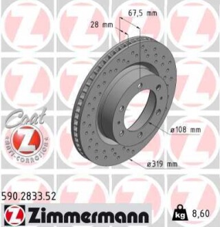 Автозапчасть ZIMMERMANN 590283352