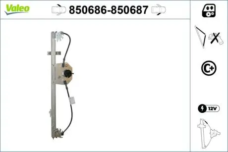 Стеклоподъемник Valeo 850686