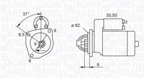 Автозапчасть MAGNETI MARELLI 063721045010