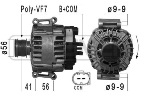 Автозапчасть ERA 210965A