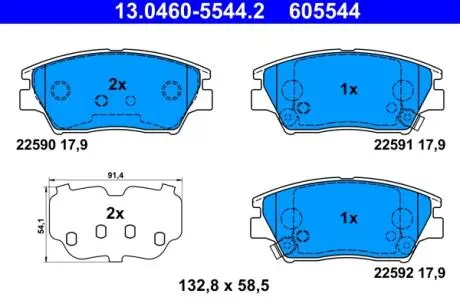 Автозапчасть ATE 13046055442