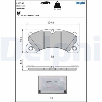 Автозапчасть Delphi LP3735