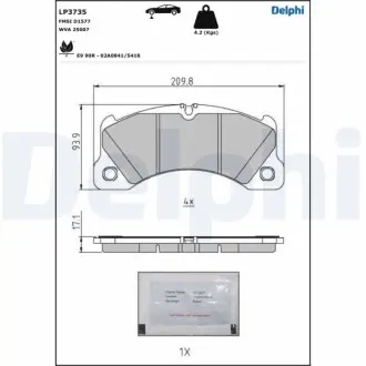 Автозапчасть Delphi LP3735