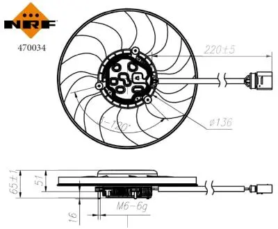 Автозапчасть NRF 470034