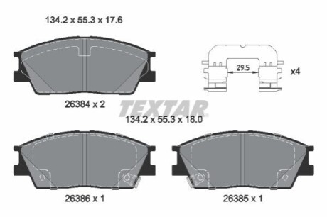 Автозапчасть TEXTAR 2638401