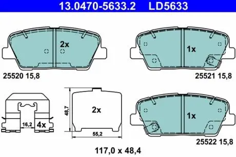 Фото автозапчасть ATE 13047056332 Автозапчасть ATE 13047056332