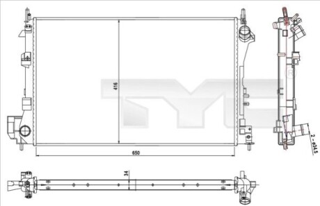 Автозапчасть TYC 7250010R