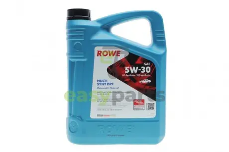 Олива 5W30 HIGHTEC MULTI SYNT DPF (4L) (BMW LL-04/MB229.51/229.31/229.52/VW504 00/507 00/GM dexos2) ROWE 20125004099