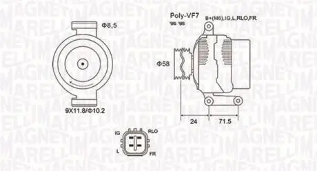 Автозапчасть MAGNETI MARELLI 063731965010